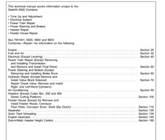 4 Service Manual JOHN DEERE 9400 9500 9600 COMBINES TM1401 TM1402 Diagnosis Test