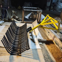 60″3 Point Landscape Rock Rake Category 1 Tractor Attachment Soil Gravel Lawn US