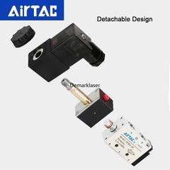 AirTAC 12V 24V 110V 220V Pneumatic Electric Solenoid Air Valve 5 Way 2 Position