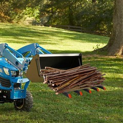 🆕✅48″ Bucket Clamp on Debris Forks to 2500 LBS Capacity 5 Fork Heavy Duty Clamp