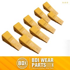119-3204 CAT Style J200 Backhoe Bucket Shanks & 1U3202 Dirt Teeth w/ Pins -9 Set