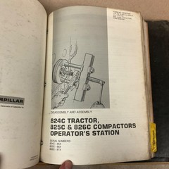 CAT Caterpillar 824C 825C 826C SERVICE REPAIR MANUAL COMPACTOR TRACTOR 85/86/87X