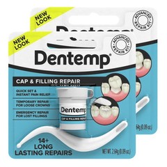 Dentemp Maximum Strength Dental Repair Kit for Lost Fillings and Caps 2 Pack