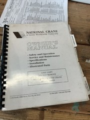 National Crane Series 600D Owners Manual