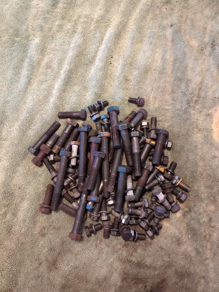 1965-1975 Ford 2000, 3000 six pounds of Miscellaneous tractor bolts.