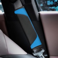 2PCS Car Seat Belt Cover, Carbon Fiber Safety Seatbelt Shoulder Strap Covers