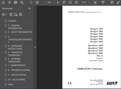 CASE IH 500 STEIGER TRACTOR MANUAL OPERATORS SERVICE SHOP ENGINE REPAIR PDF USB