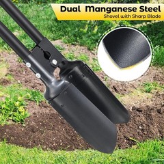 DAKEPOLE 55 Inch Post Hole Digger Heavy Duty Garden
