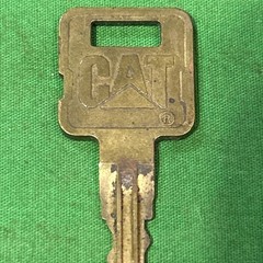 Vintage Brass OEM Caterpillar CAT 5P8500 Key Do Not Duplicate