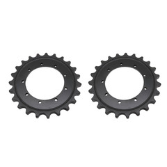 For Kubota KX121-2 KX121-3 Black Drive Sprocket 2PC 9 Holes 23 Teeth RD11814433