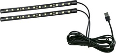 RGB Neon LED Strip Light, 24 LEDs 12V Under Dash Ambient Atmos Color: Ice Blue
