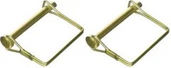 66053 Yellow Zinc Plated Locking Pin, Regular, 1 Sna Size: 1 Count (Pack of 2)