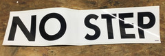 Terex 106388 Decal NO STEP