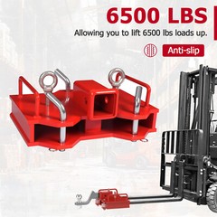2” Forklift Trailer Hitch Receiver Dual Pallet Forks Towing Adapter Attachment