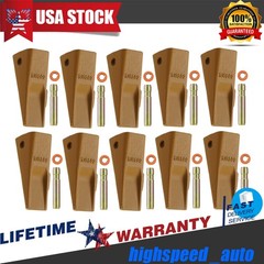 10pcs 1U3202 Bucket Teeth with Pins 8E6208 Retainers 8E6209 for J200 Series