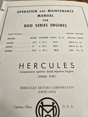 Hercules Diesel Engines Brochures 14 Series And Operation Maintenance Manual DOO
