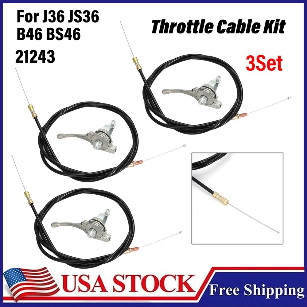 For Multiquip-Whiteman Throttle Cable Kit For J36 JS36 B46 BS46 trowel 21243 3X