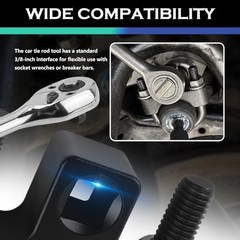 3/8″ Drive Inner Tie Rod Removal Tool,U-Shaped Low-Profile Inner Tie Rod Tool wi