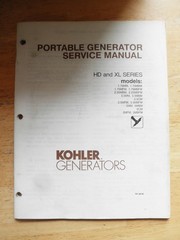 Kohler Portable Generator Service Manual HD and HL Series many models
