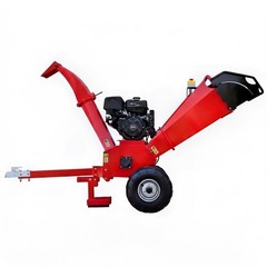 Towable Wood Chipper 5 Inch Capacity 420cc Gas Engine 16in Tires 2in Coupler