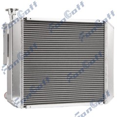 Forklift 4-Row Aluminum Radiator Fits Hyster Yale Replaces OEM Part 1329169