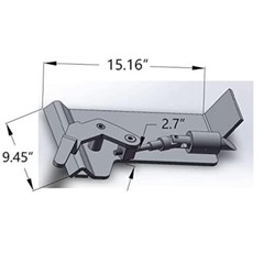 1/2″HD Skid Steer Mount Plate Quick Attachment & Conversion Adapter Latch Box