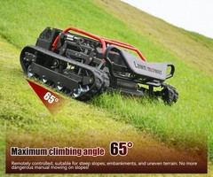27HP Robot lawn mower sale！ Remote Control Lawn Mower 65° Climbing Free shipping