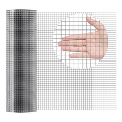 Hardware Cloth, 1/2 inch 24in x 50 ft 19 Gauge, Hot Dipped Galvanized Wire Mesh