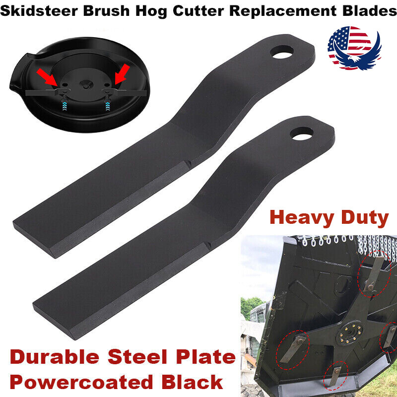 2X Skidsteer Skid Loader Brush Hog Cutter Replacement Blades,Grass Mower Blades