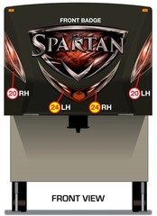 2014 Prime Time Spartan 5th Wheel – Front Cap RV Decals