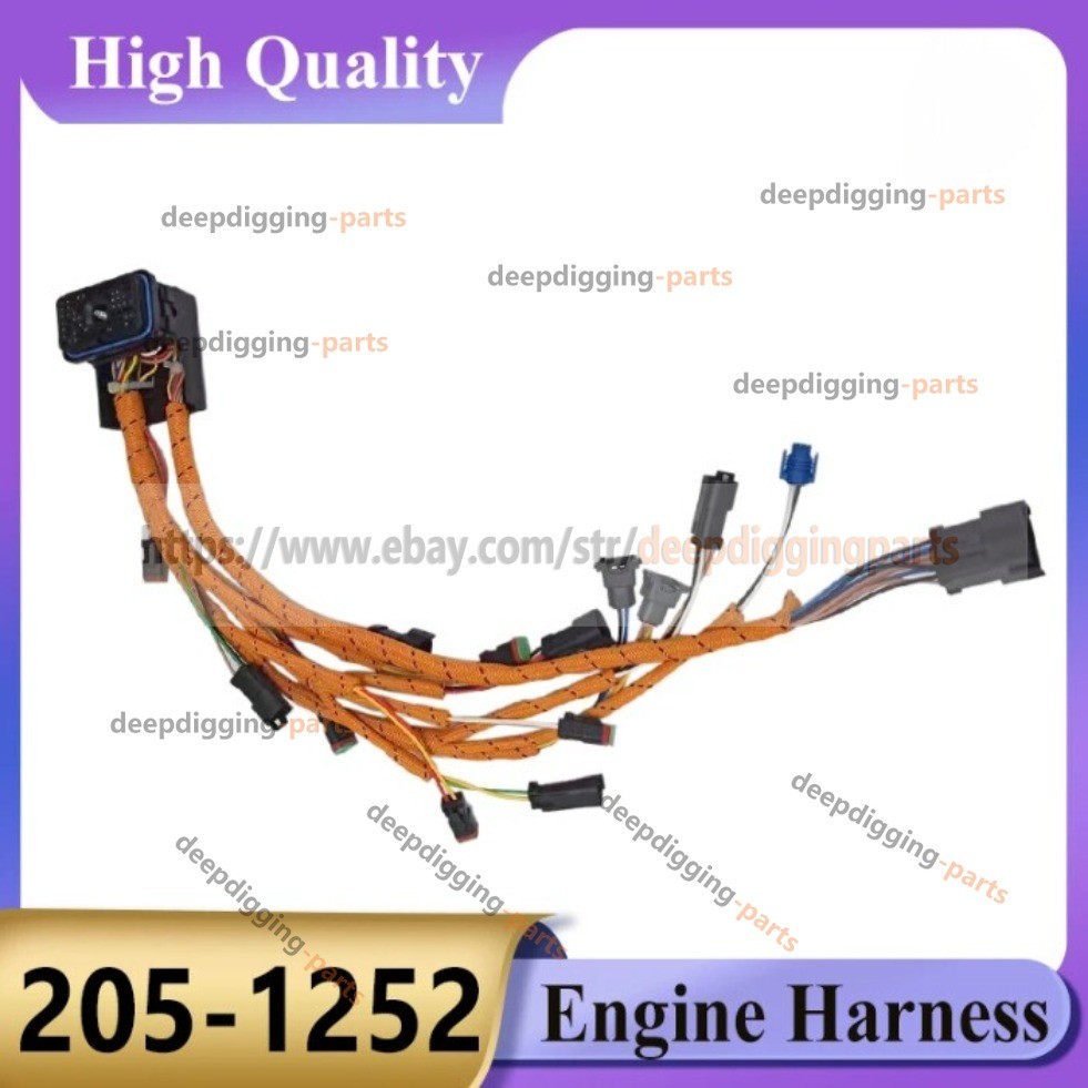 205-1252 Engine Wire Harness for Caterpillar CAT 3126E 3126B 3126 Excavator