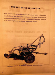 1960 Oliver Parts Book For #216 Tractor Gang Plow Mechanical & Hydraulic