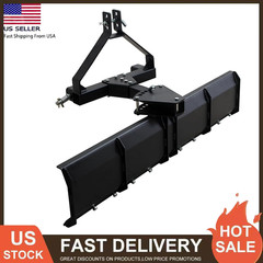 3 Point Rear Grading Blade Steel Scraper 52″ Width for CAT 0 & CAT 1 Tractor