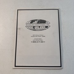 Wessling Industries Inc. Equipment For Electrical Builders Supply Catalog