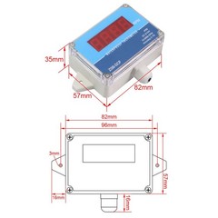 Motor Tachometer Speed Meter Sensor IP68 LED Digital Display DC 8V‑24V