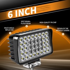 4x LED Tractor Work Lights 12v led Flood Light pods for Truck, Waterproof 4inch