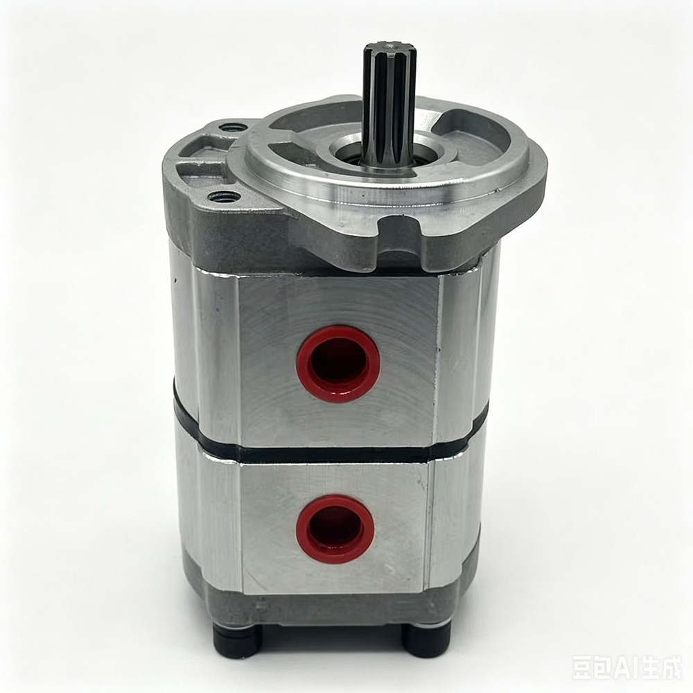 Two-Section Hydraulic Gear Pump For AGT/CFG QK20R Excavator PGP51083G3LP