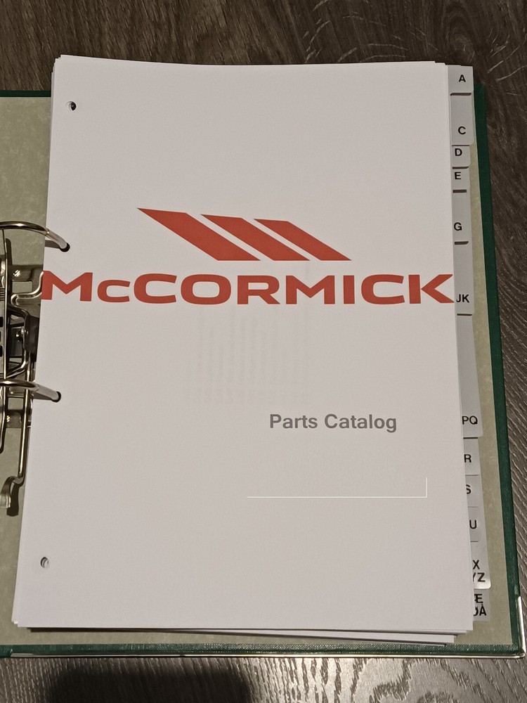 McCormick X10.90 X4.50 X4.60 X4.70 X4.20 X4.30 X4.35 X4.40 Parts Catalog Book
