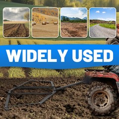 Driveway Drag Tow Behind Drag Harrow 72” Width, Steel Gravel Grader For ATV,UTV