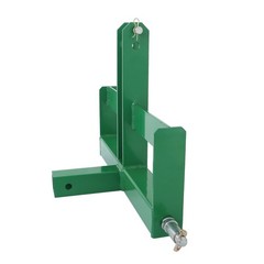 Green 3 Point 2″ Receiver Hitch Drawbar W/Suitcase Weight Brackets for CAT 1