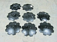 8) 18″ DISC HARROW BLADE NOTCHED 3.5MM (9 GAUGE) 7/8″ SQUARE OR 1″ SQUARE AXLE
