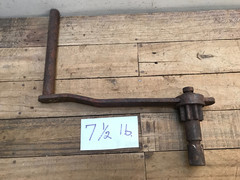 Old Manure Spreader Hand Crank w/ 8 Tooth Gear Farm Implement Tool 1920’s