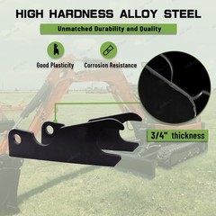Quick Change Tach Attach Bucket Ears Attachment For Kubota KX080 KX 080 80 STEEL