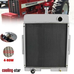 4-ROW 70MM RADIATOR FITS CASE IH INTERNATIONAL FARMALL 656 706 756 766 2656 2706