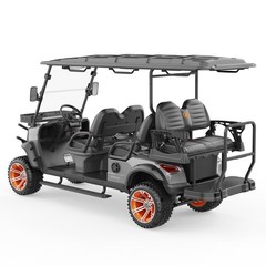 Wolverine 2026 grey 6-Seat Golf Cart Street-Legal 60KM Range 5H Charge Time