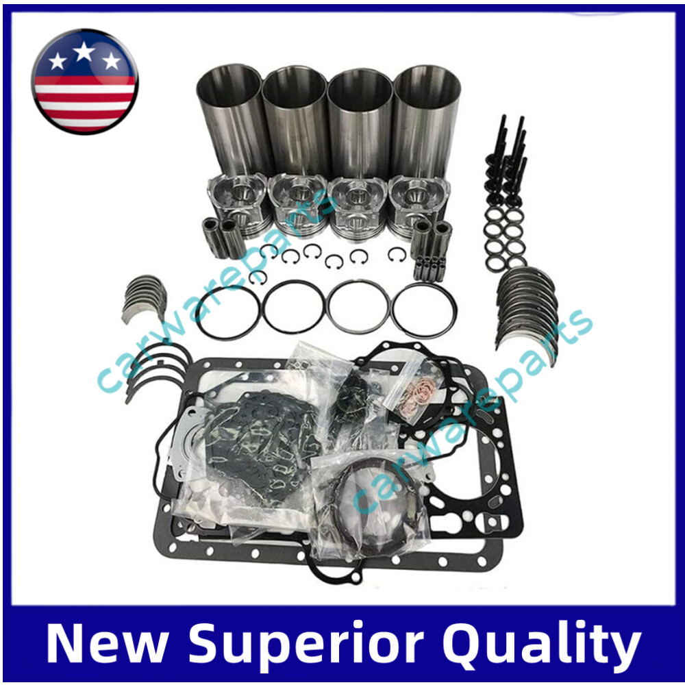 Overhaul Rebuild Kit for Kubota V1902 Engine Utility Tractor R400