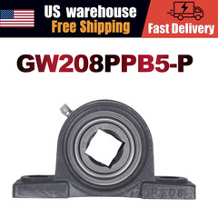 New For Tufline TPBT60 GW208PPB5-P 1-1/8″ Square Disc Pillow Block Bearing USA