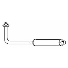 181600M91 Muffler & Pipe Assembly Fits Massey Ferguson 35 TO35 Tractors