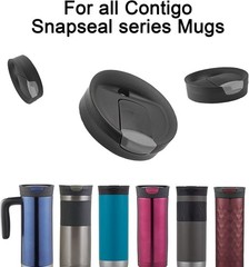 BOSORIO 4 Pack Gaskets Compatible with Contigo Snapseal Byron Travel Mug 16oz