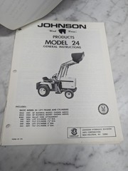 JOHNSON WORK HORSE PRODUCTS MODEL 24 GENERAL INSTRUCTIONS FORM 174 PRICE LIST